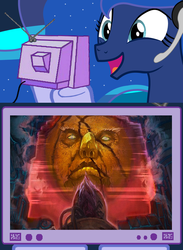 Size: 563x769 | Tagged: safe, princess luna, pony, gamer luna, g4, barkley shut up and jam: gaiden, exploitable meme, meme, tv meme