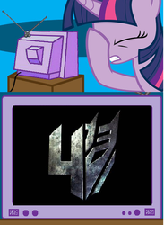 Size: 440x600 | Tagged: safe, twilight sparkle, pony, g4, bayformers, exploitable meme, facehoof, meme, michael bay, transformers, transformers age of extinction, tv meme