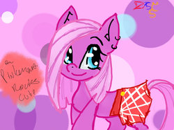 Size: 900x675 | Tagged: safe, artist:lazyfanartist, pinkie pie, g4, clothes, piercing, pinkamena diane pie