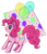 Size: 817x960 | Tagged: safe, artist:bluedemon00, pinkie pie, earth pony, pony, g4, balloon, female, mare, simple background, transparent background