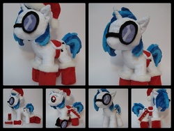 Size: 1024x768 | Tagged: safe, artist:munchforlunch, dj pon-3, vinyl scratch, pony, g4, boots, christmas, hat, irl, photo, plushie, saddle