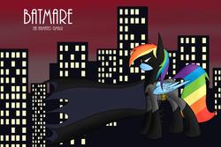 Size: 3000x2000 | Tagged: safe, rainbow dash, g4, batman, batman the animated series, crossover, parody