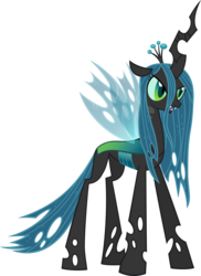 Size: 5839x8000 | Tagged: safe, artist:moongazeponies, queen chrysalis, changeling, changeling queen, g4, absurd resolution, female, simple background, solo, transparent background, vector