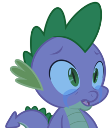 Size: 5250x6000 | Tagged: safe, artist:pikamander2, spike, dragon, g4, the crystal empire, absurd resolution, crying, male, simple background, solo, transparent background, vector