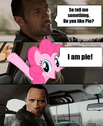 Size: 518x639 | Tagged: safe, pinkie pie, g4, meme, the rock