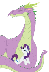 Size: 1941x2806 | Tagged: safe, artist:missitofu, rarity, spike, dragon, pony, unicorn, g4, female, male, mare, older, ship:sparity, shipping, simple background, straight, transparent background