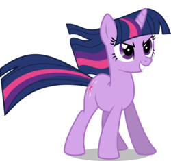 Size: 1024x961 | Tagged: safe, artist:mewtwo-ex, twilight sparkle, pony, unicorn, g4, the return of harmony, female, grin, mare, simple background, smiling, solo, transparent background, unicorn twilight, vector, windswept mane