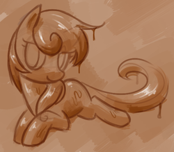 Size: 523x458 | Tagged: safe, artist:reuniclus, food pony, original species, nutella, nutella pony, ponified