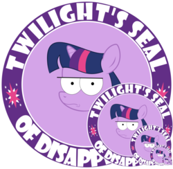 Size: 615x600 | Tagged: safe, artist:flizzick, edit, twilight sparkle, g4, disapproval, frown, looking at you, reaction image, recursion, simple background, transparent background, unamused, wide eyes