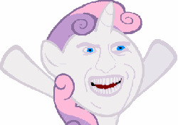Size: 359x253 | Tagged: safe, sweetie belle, g4, animated, female, rage face, wat
