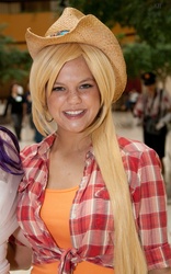 Size: 2419x3888 | Tagged: safe, applejack, human, g4, cosplay, irl, irl human, photo