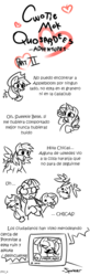 Size: 800x2432 | Tagged: safe, artist:spurkeht, edit, apple bloom, applejack, rainbow dash, rarity, scootaloo, sweetie belle, trixie, twilight sparkle, comic:cwotie mok quosardees adventures, g4, spanish, translation