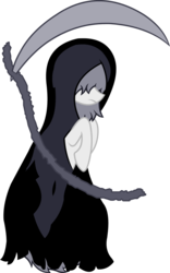 Size: 900x1444 | Tagged: safe, artist:pashen, grim reaper, ponified