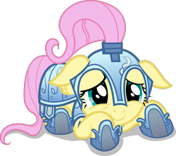 Size: 6447x5716 | Tagged: safe, artist:dharthez, fluttershy, pegasus, pony, g4, the crystal empire, .svg available, absurd resolution, armor, crystal guard armor, female, mare, simple background, solo, transparent background, vector