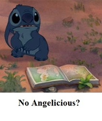 Size: 274x324 | Tagged: safe, angel, experiment 624, lilo and stitch, stitch, tara strong, text, twilightlicious