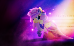 Size: 1920x1200 | Tagged: safe, artist:sparkle-bubba, artist:vexx3, fluttershy, pony, g4, alternate hairstyle, clothes, dress, female, gala dress, solo, vector, wallpaper