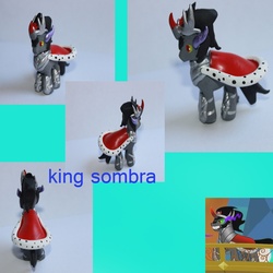 Size: 900x900 | Tagged: safe, artist:emmyzbunny, king sombra, pony, g4, customized toy, irl, photo, solo, toy