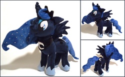 Size: 2000x1234 | Tagged: safe, artist:bubble-rhapsody, princess luna, pony, g4, irl, photo, plushie, solo