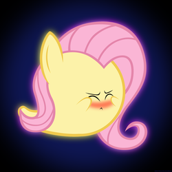 Size: 1280x1280 | Tagged: dead source, safe, artist:navitaserussirus, fluttershy, ghost, pony, undead, g4, black background, blushing, boo (super mario), booified, covering eyes, covering face, eyes closed, female, flutterboo, flutterghost, parody, simple background, solo, species swap, super mario bros.