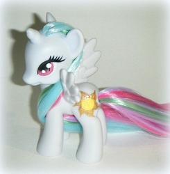 Size: 675x689 | Tagged: safe, artist:kalavista, princess celestia, pony, g4, brushable, customized toy, irl, photo, solo, toy