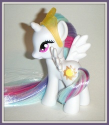 Size: 713x817 | Tagged: safe, artist:kalavista, princess celestia, pony, g4, brushable, customized toy, irl, photo, solo, toy
