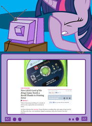 Size: 563x771 | Tagged: safe, twilight sparkle, pony, g4, exploitable meme, facehoof, meme, photo, tv meme