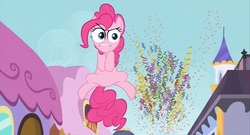 Size: 960x518 | Tagged: safe, edit, edited screencap, screencap, pinkie pie, g4, the crystal empire, special eyes