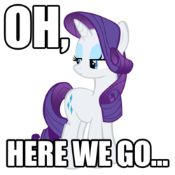 Size: 512x512 | Tagged: safe, artist:drzackrosimagemacros, rarity, pony, g4, image macro, solo