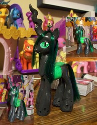 Size: 2362x3066 | Tagged: safe, artist:fullmetalotakudck, queen chrysalis, g4, brushable, customized toy, irl, photo, toy