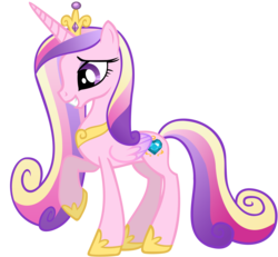 Size: 4000x3689 | Tagged: safe, artist:draikjack, princess cadance, alicorn, pony, g4, concave belly, crown, female, folded wings, hoof shoes, jewelry, mare, regalia, simple background, slender, solo, thin, tiara, transparent background, vector, wings