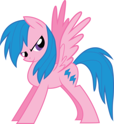 Size: 5788x6282 | Tagged: dead source, safe, artist:lauren faust, artist:quanno3, firefly, pegasus, pony, g1, g4, absurd resolution, female, g1 to g4, generation leap, simple background, solo, transparent background, vector