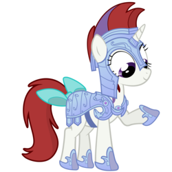 Size: 7000x7000 | Tagged: safe, artist:anxet, moondancer (g1), pony, unicorn, g1, g4, absurd resolution, armor, bow, crystal guard armor, female, g1 to g4, generation leap, mare, simple background, solo, tail bow, transparent background, vector