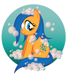 Size: 537x587 | Tagged: safe, artist:xkappax, bubbles (g1), earth pony, pony, g1, g4, coat markings, facial markings, female, g1 to g4, generation leap, solo, star (coat marking)