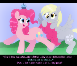 Size: 698x595 | Tagged: safe, derpy hooves, pinkie pie, pegasus, pony, g4, female, mare