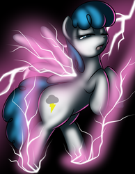 Size: 700x900 | Tagged: safe, artist:kloudmutt, lightning bolt, white lightning, pegasus, pony, g4, female, lightning, mare, thunder