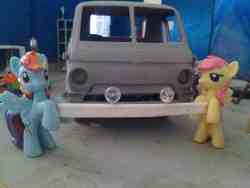 Size: 900x675 | Tagged: safe, fluttershy, rainbow dash, g4, blind bag, diorama, irl, photo, scale model, toy