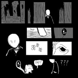 Size: 900x900 | Tagged: safe, artist:mad-mutt, fluttershy, g4, comic, slenderman