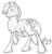 Size: 606x631 | Tagged: safe, artist:tigs, rarity, crystal pony, pony, unicorn, g4, crystal rarity, crystallized, female, lineart, mare, solo