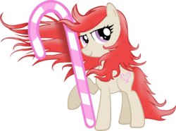 Size: 3421x2545 | Tagged: safe, artist:spokesthebrony, twist, earth pony, pony, g4, adult, candy cane, female, simple background, solo, transparent background
