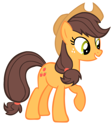 Size: 2000x2200 | Tagged: safe, artist:blue-blaze999, applejack, g4, alternate color palette, recolor, simple background, transparent background, vector