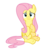 Size: 900x900 | Tagged: safe, artist:angel-the-bunny, fluttershy, pegasus, pony, g4, female, folded wings, frown, looking at you, mare, simple background, sitting, solo, transparent background, vector, wings