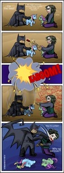 Size: 500x1350 | Tagged: safe, artist:maxkennedy, batman, comic, crossover, dialogue, the joker