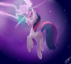 Size: 3100x2800 | Tagged: safe, artist:fikakorv, twilight sparkle, pony, g4, female, magic, solo