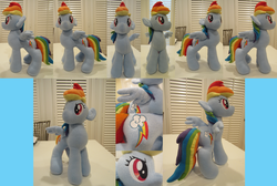 Size: 2300x1550 | Tagged: safe, artist:mylittlezombie, rainbow dash, pony, g4, irl, photo, plushie, solo