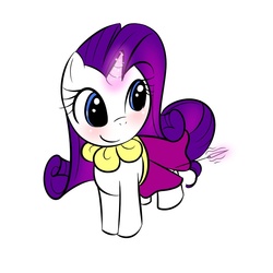 Size: 800x800 | Tagged: safe, artist:kloudmutt, rarity, pony, g4, clothes, dress, female, filly, magic, solo