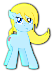 Size: 900x1216 | Tagged: safe, artist:claireannecarr, earth pony, pony, female, mare, metroid, ponified, samus aran, simple background, solo, transparent background, zero suit