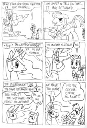 Size: 724x1066 | Tagged: safe, artist:kturtle, princess celestia, g4, the crystal empire, comic, royal guard