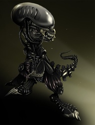 Size: 762x1000 | Tagged: dead source, safe, artist:hereticofdune, alien, xenomorph, alien (franchise), crossover, ponified