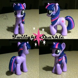 Size: 2000x2000 | Tagged: safe, artist:shearx, twilight sparkle, pony, g4, brushable, customized toy, irl, photo, solo, toy