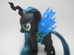 Size: 4320x3240 | Tagged: safe, artist:tiellanicole, queen chrysalis, changeling, changeling queen, g4, clothes, corset, customized toy, fashion style, irl, photo, solo, toy